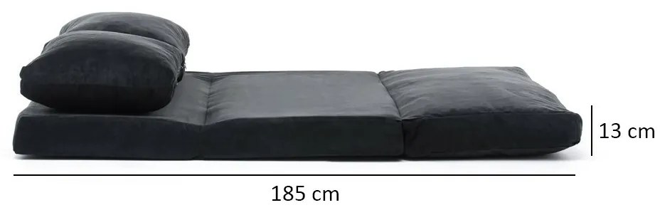 Rozkladacia pohovka Taida Black