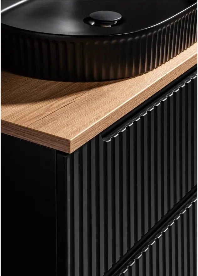 Umyvadlová skrinka Nova Black D2 82-50-2S čierna