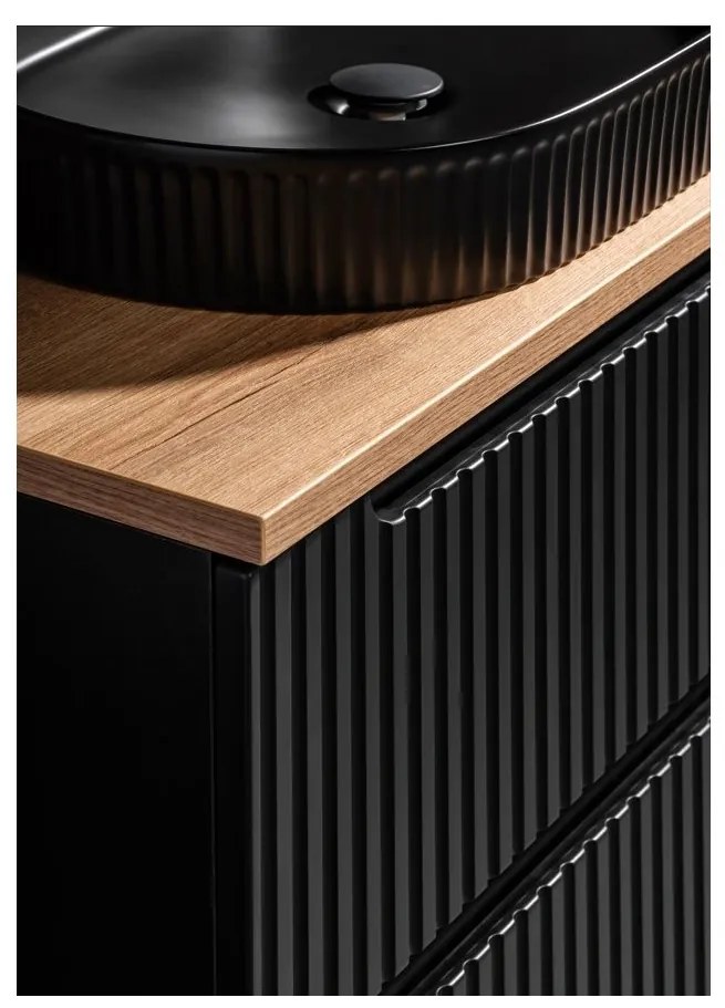 Umyvadlová skříňka Nova Black D2 82-80-2S černá