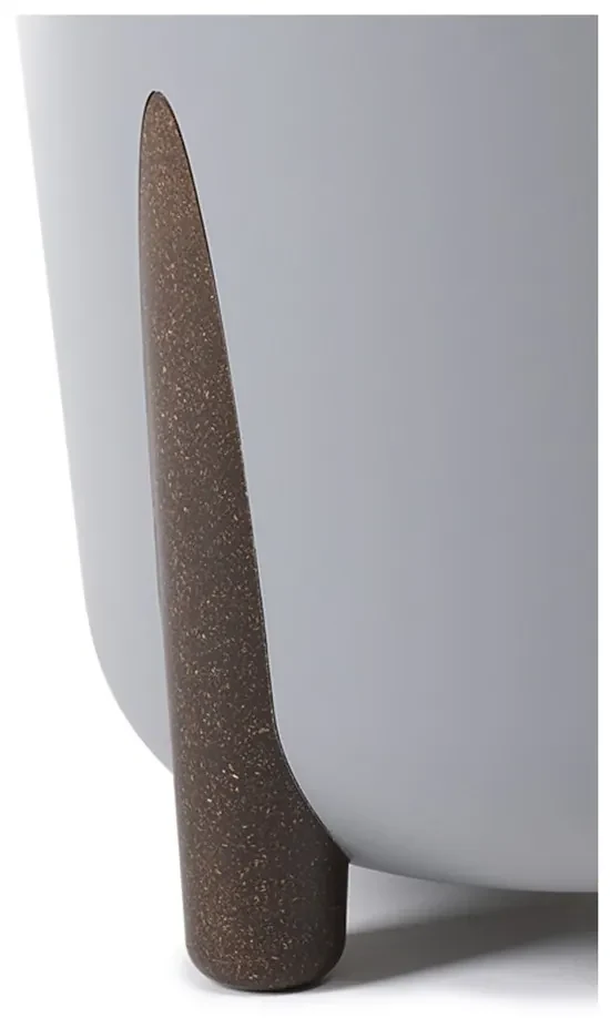 PLASTOVÝ KVETINÁČ MOSS ECO 32X34 CM SIVÁ