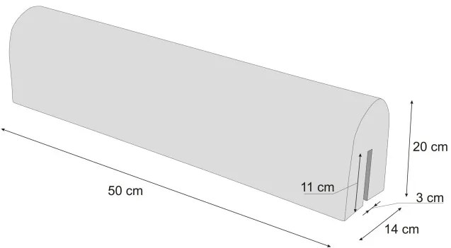 Chránič na detskú postieľku spiaci medveď, 50 cm