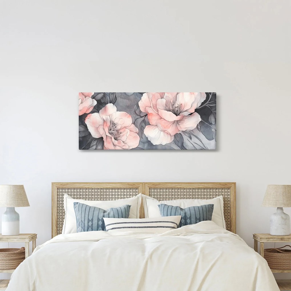 Obraz - Séria kvetov (120x50 cm)