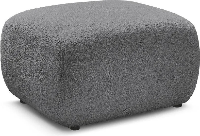 Sivá podnožka z textílie buklé Montaigne – Bobochic Paris