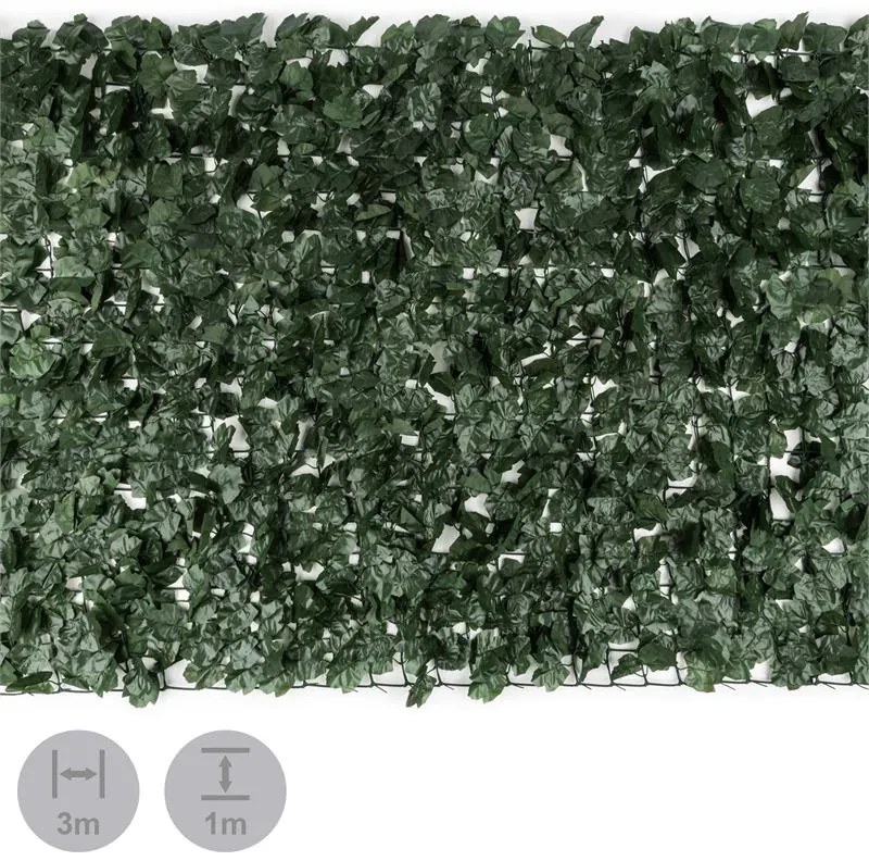 Blumfeldt Fency Dark Ivy, zástena, ochrana pred pozorovaním, ochrana pred vetrom, 300 x 100 cm, brečtan, tmavozelená