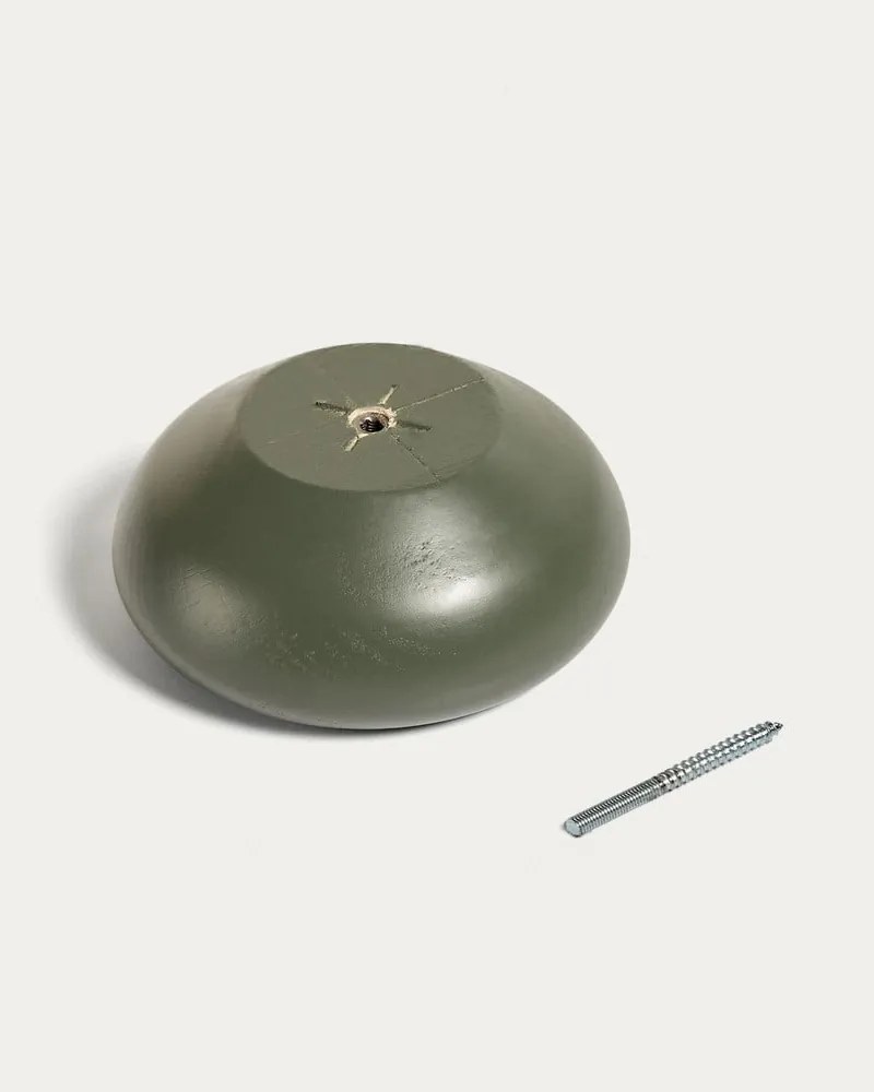 Sivozelené nástenné drevené háčiky v súprave 3 ks Nadue – Kave Home