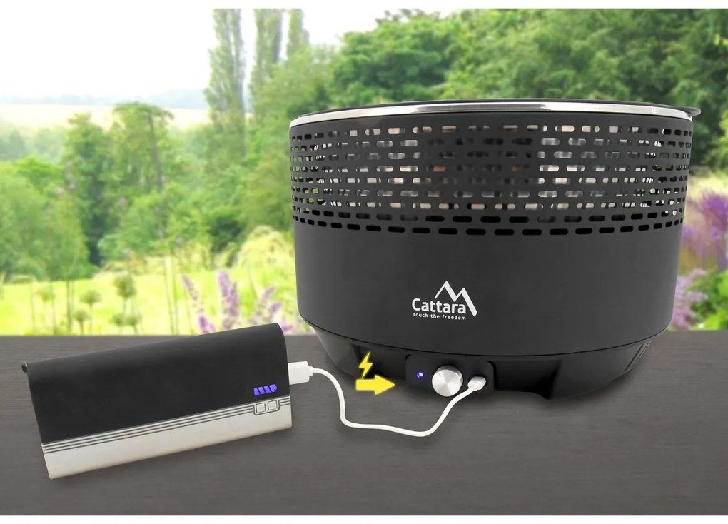 Cattara Stolný gril na drevené uhlie Keg, pr. 30 cm
