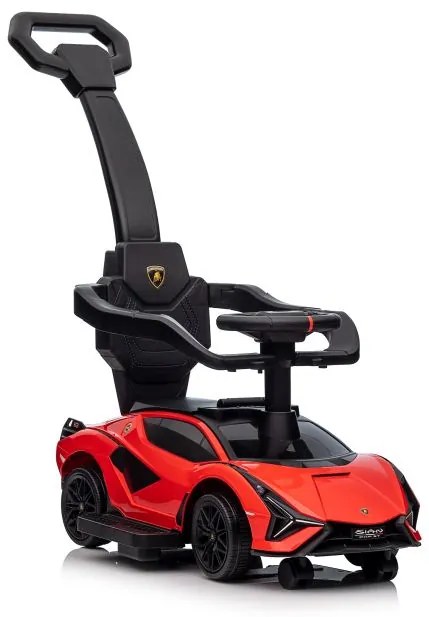 Lean Toys Detské odrážadlo Lamborghini QLS-996T s rúčkou - červené