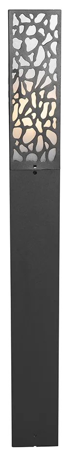 Moderný vonkajší stĺpikový svietidlo čierny 90 cm IP44 - Nicole