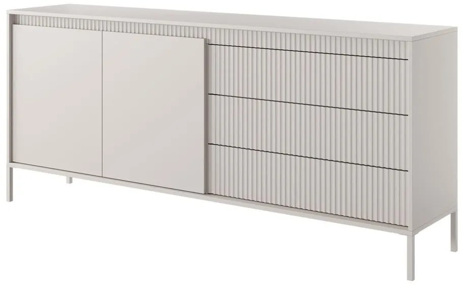 Komoda Fabrio F4  (béžová). Akcia -20%. Vlastná spoľahlivá doprava až k Vám domov. 1100127