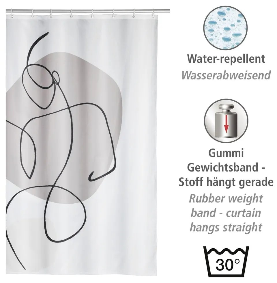 Sprchový záves 180x200 cm Ladyline - Wenko