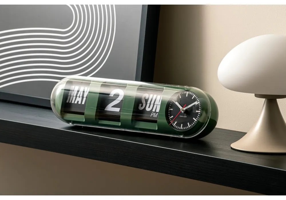 Nástenné hodiny Tube Flip – Karlsson