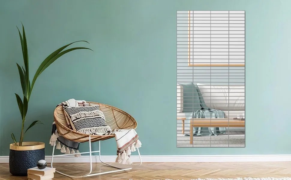 Dekoratívne akrylové zrkadlo OBLONG 20 cm - sada 10 ks