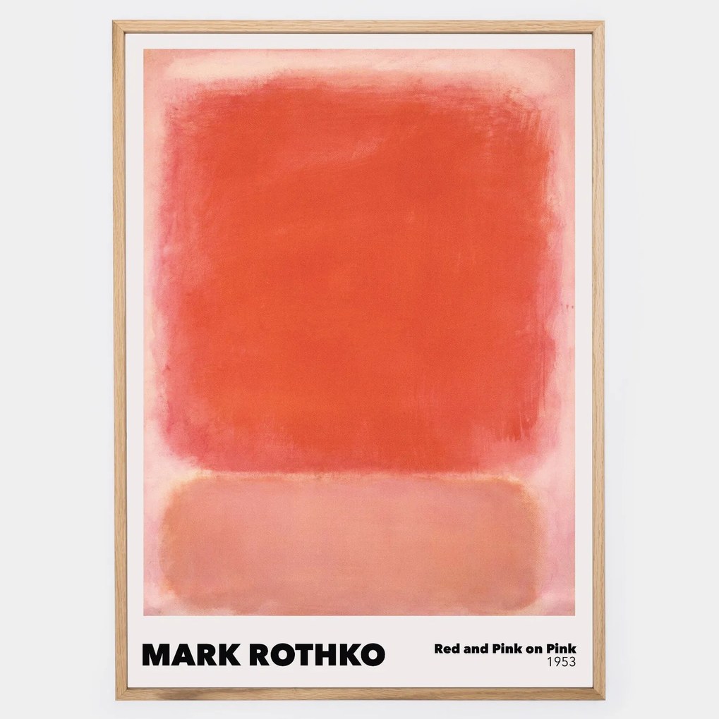 Plagát Red and Pink on Pink | Mark Rothko