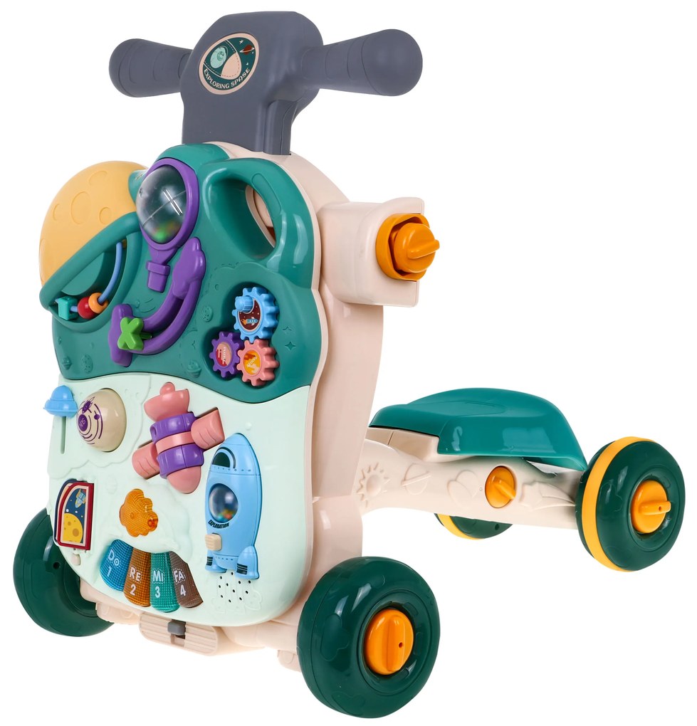 Interaktívna hračka 5 v 1 pre deti od 18 m+ chodítko,, kolobežka, stôl, senzorická doska ZDN.658