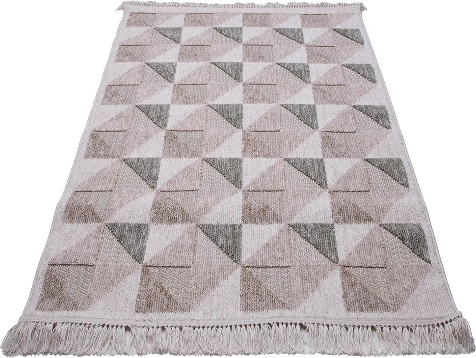 Koberec Benita 654 GREEN/CREAM rozmery koberec: 160x230 cm