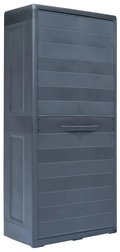 vidaXL Záhradná skladovacia skrinka XL 78x46x175 cm plastová