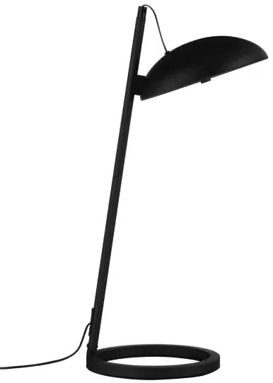 Dizajnová stolová lampa Flute čierna