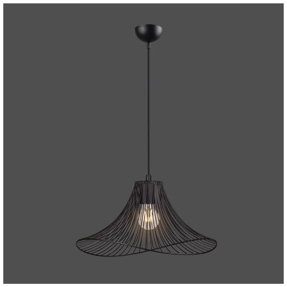 Čierne závesné svietidlo ø 40 cm Wavy – Squid Lighting