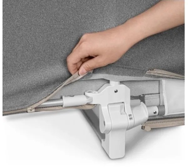 Lionelo - Bezpečnostná zábrana k posteli LORA tmavošedá