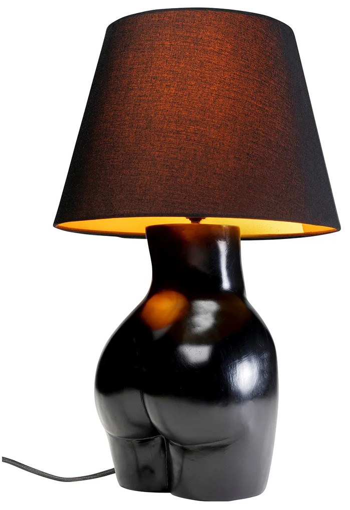 Donna stolová lampa čierna