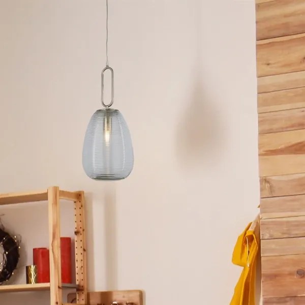 Searchlight 43581-1SN- Luster na lanku ELIXIR 1xE27/60W/230V číra