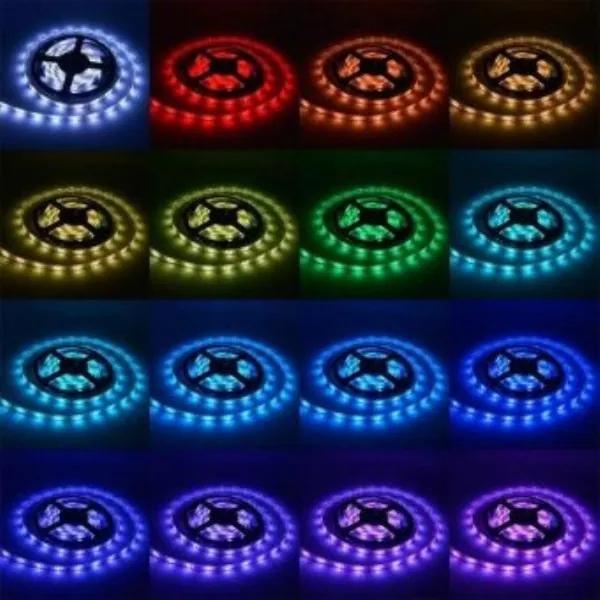 Dekoratívny RGB LED pásik 8mm x 5m s diaľkovým ovládaním IP65 300 LED