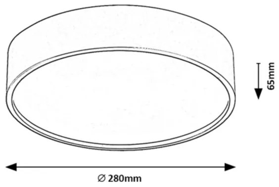 Rabalux 75010 - LED Stropné svietidlo LARCIA LED/18W/230V IP44 4000K strieborná