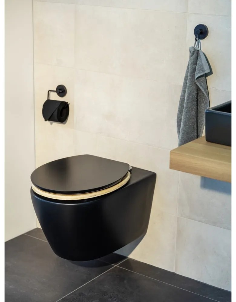 Záchodová doska s automatickým zatváraním 37 x 44 cm Bambusa – Wenko