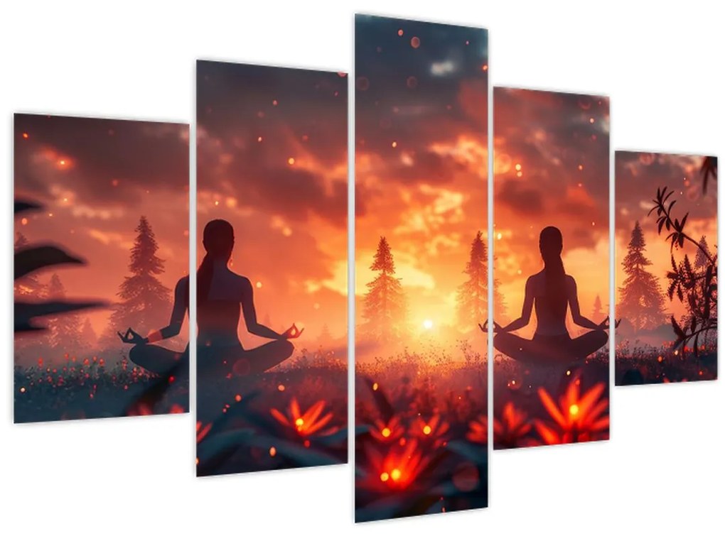 Obraz - Jóga v prírode (150x105 cm)