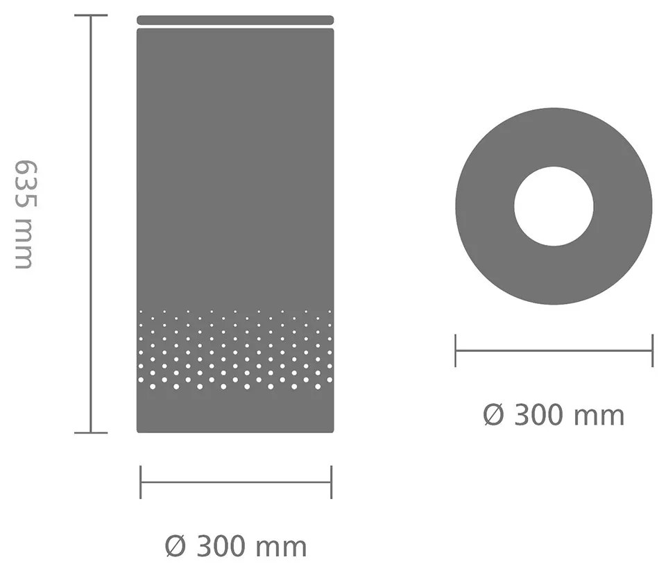 Brabantia Kôš na bielizeň 35L Matná oceľ plastové veko