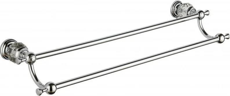 Mexen Estela dvojitý vešiak na uteráky, chrómová - 7011525-00
