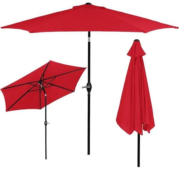 Záhradný slnečník 250 cm SPRINGOS GU0032 - červená