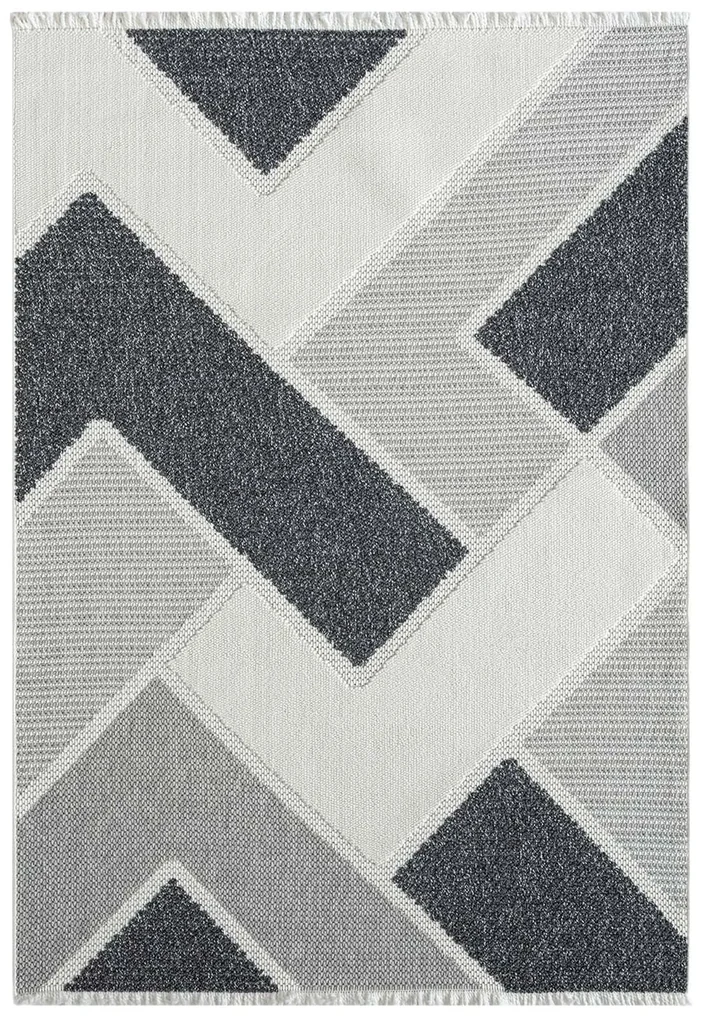Dekorstudio Moderný koberec LINDO 8877 - sivý Rozmer koberca: 120x170cm