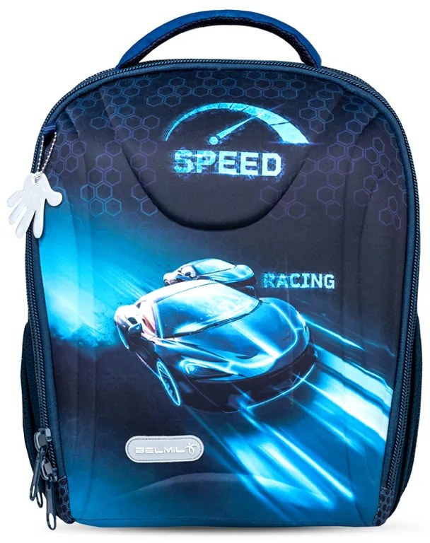 Školský set BELMIL Sturdy Racing Blue Neon