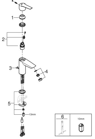 GROHE 32277002 - Umývadlová batéria START veľkosť S lesklý chróm