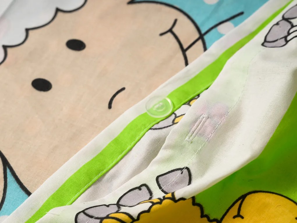 Bavlnené obliečky do postieľky OVEČKY modré Rozmer obliečky: 45 x 65 cm | 90 x 135 cm