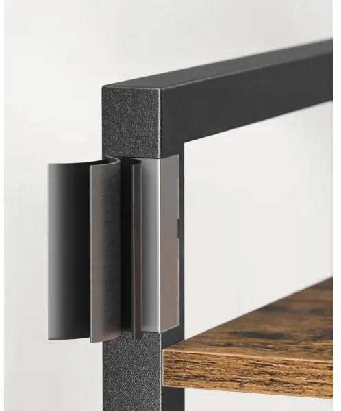 Knižnica NAVARO hnedá/čierna