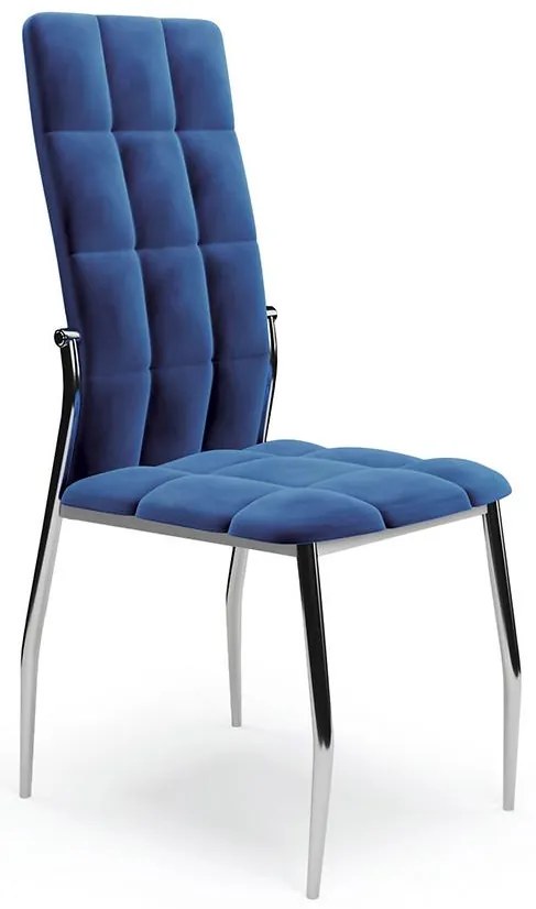Stolička K416 velvet/kov granát 43x54x101
