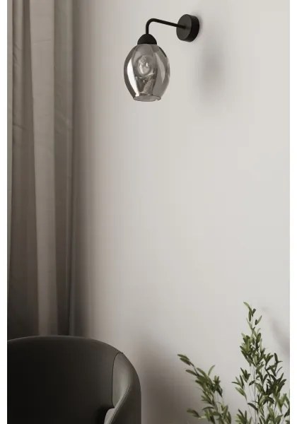 Sollux SL.1143 - Nástenná lampa FILLAN 1xE27/60W/230V čierna