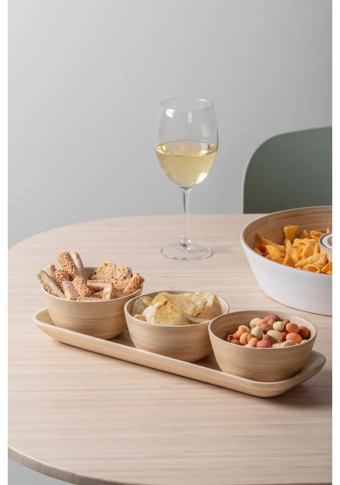 Bambusová servírovacia súprava v prírodnej farbe Puro – PT LIVING