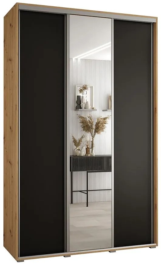 Skriňa 45 Canaris 3 180 artisan/čierna/silver