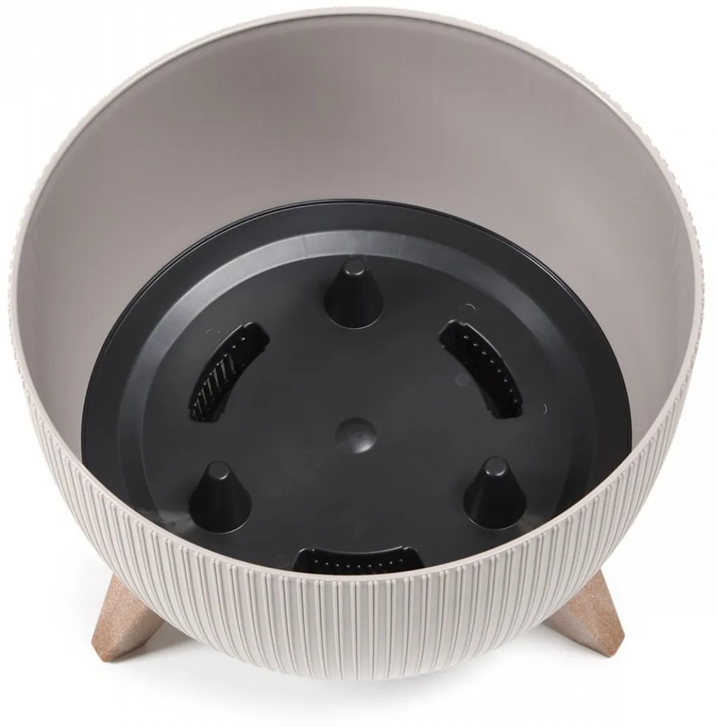 Kvetináč Ružová Línia 29x18 cm kávové espresso