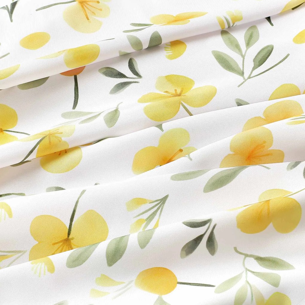 Goldea dekoračná obliečka na vankúš - kvety pupalky 45 x 45 cm