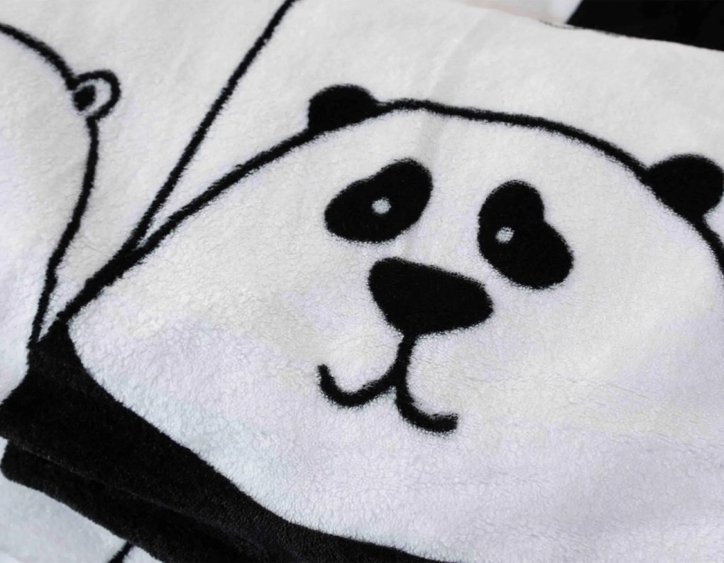 II. Akosť Predĺžené Obliečky mikroplyš Exclusive – Rebel Panda