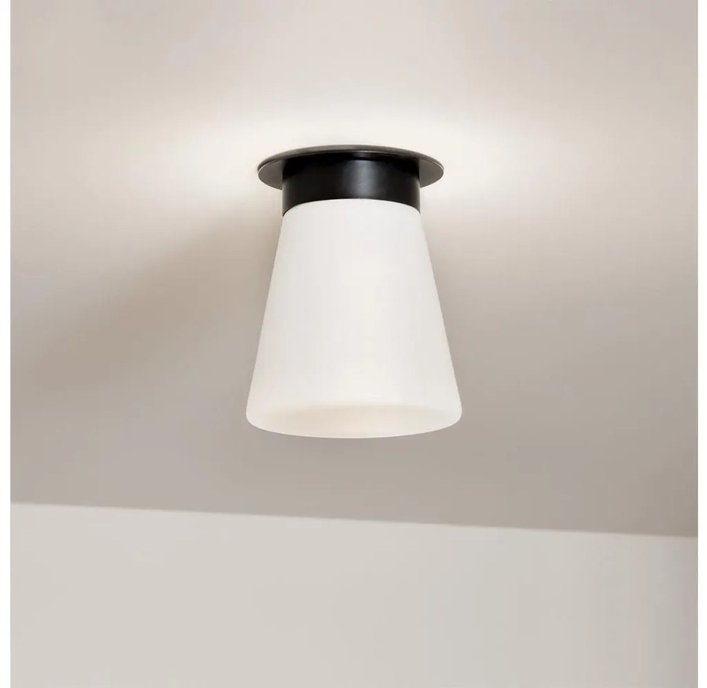 Kichler KL-ALBERS-F-T-BK-Stropné svietidlo ALBERS 1xE27/40W/230V pr.21,6cm čierna