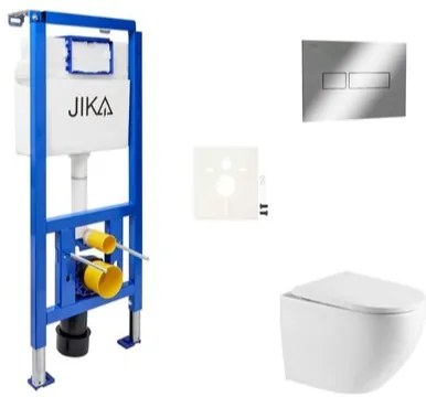 Závesný wc set do ľahkých stien / predstenová SAT SIKOJSTOR67CR, 1 ks