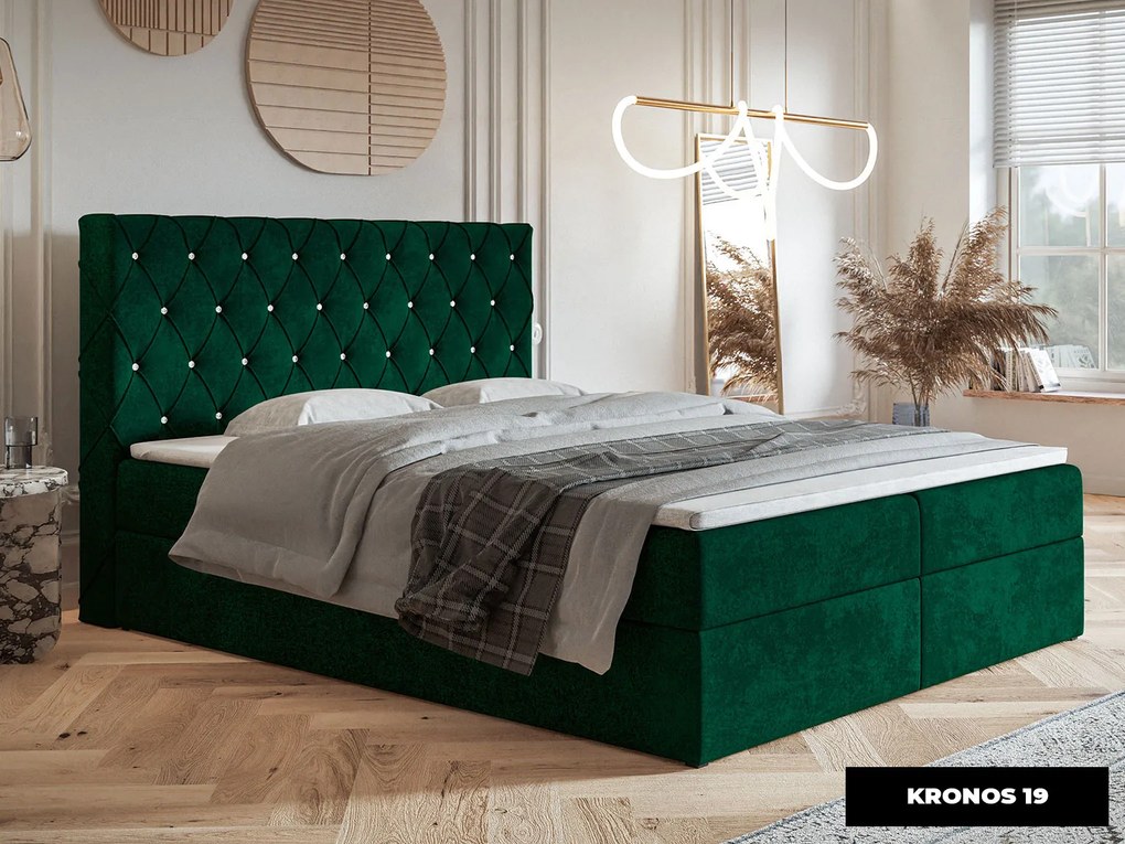 PROXIMA.store - Kontinentálna boxspring posteľ MILLA ROZMER: 120 x 200 cm, TYP MATRACA: BONELLOVÉ PRUŽINY, VRCHNÝ MATRAC (TOPPER): BEZ TOPPERU