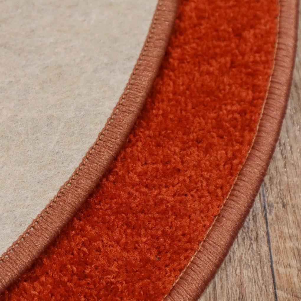 AladinWorld Expres, Kusový koberec Eton terra kruh, 200x200 (priemer) kruh, oranžová, obývacia izba