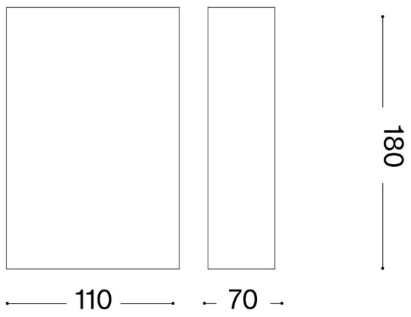 Ideal Lux - Nástenné svietidlo FLASH 1xG9/40W/230V biela