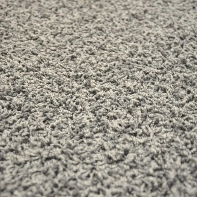 Vopi koberce AKCE: 80x80 cm Kusový šedý koberec Color Shaggy čtverec - 80x80 cm